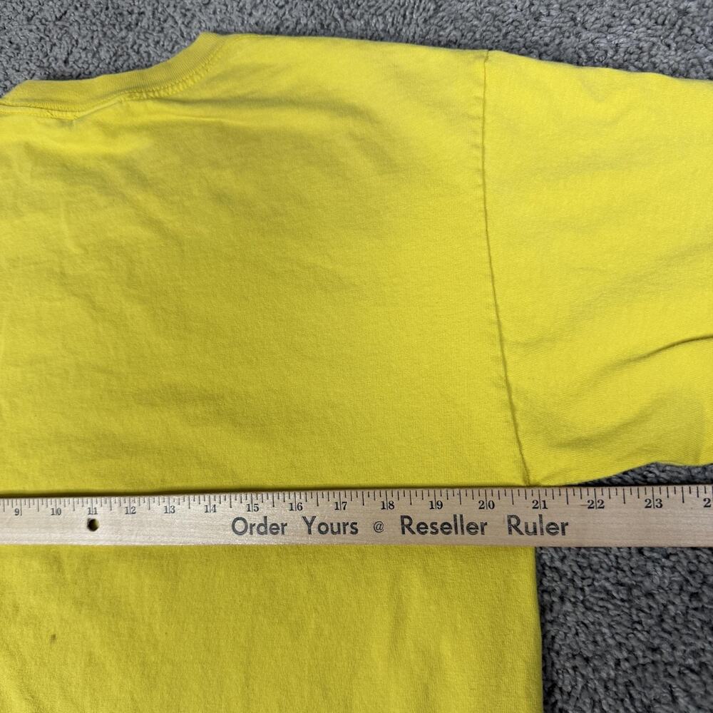 VTG Volcom Shirt Mens L Yellow Stone Logo Skateboarding Neck Cotton Regular Fit - Picture 13 of 15